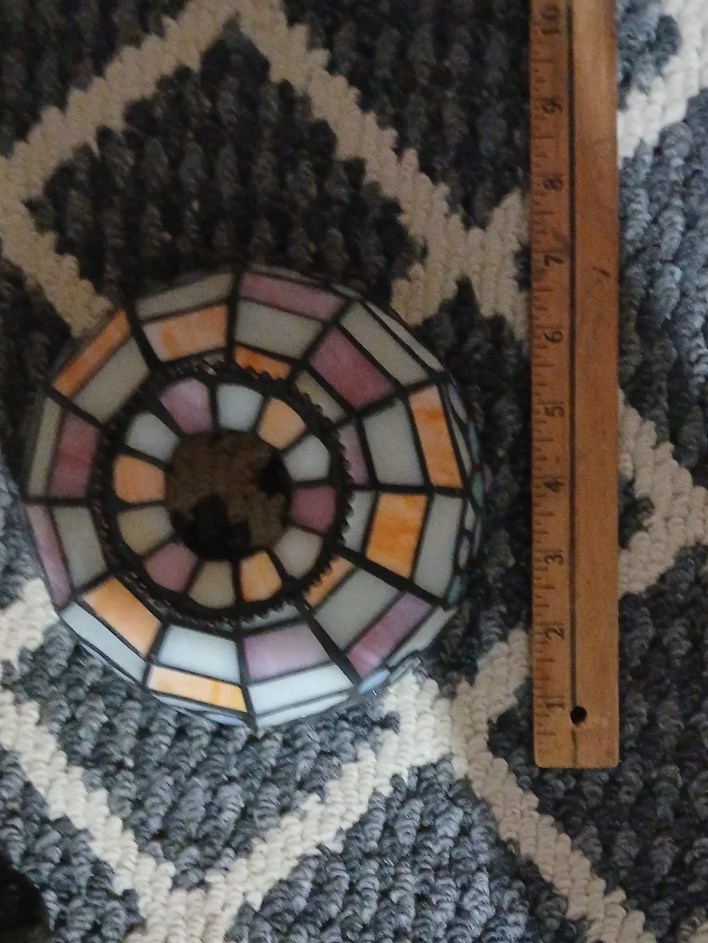 Stained Glass - Accent Lamp - Multicolor- Candle